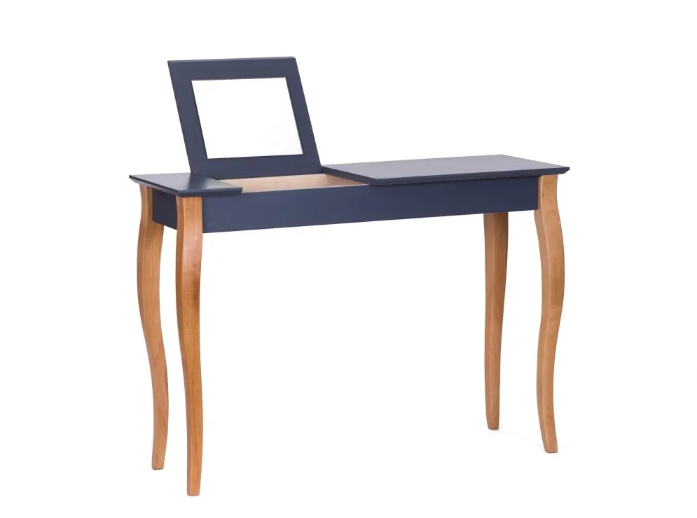 Toaletka z lustrem LILLO 105 cm granatowa do makijażu | MIRAT. styl SKANDYNAWSKI