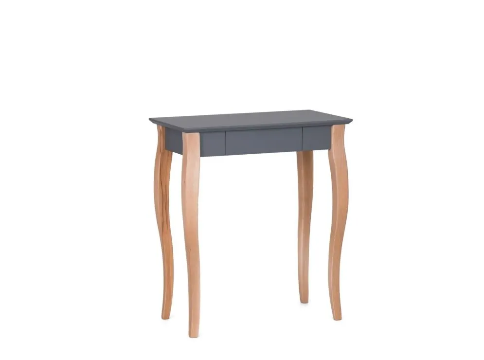 Biurko LILLO grafitowe z szufladą do pokoju | MIRAT. styl SKANDYNAWSKI