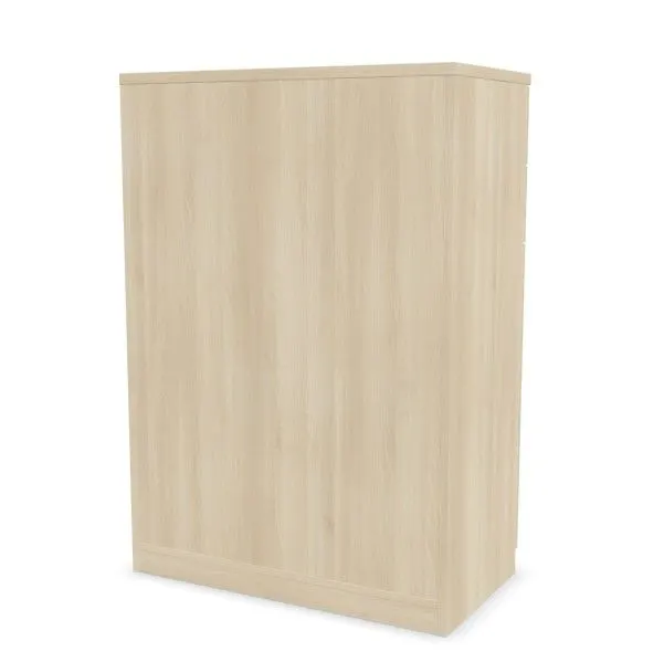 Komoda biurowa EASY SPACE CABINET HDE 2D2S 80cm akacjowa zamykana I sklep meblowy MIRAT.