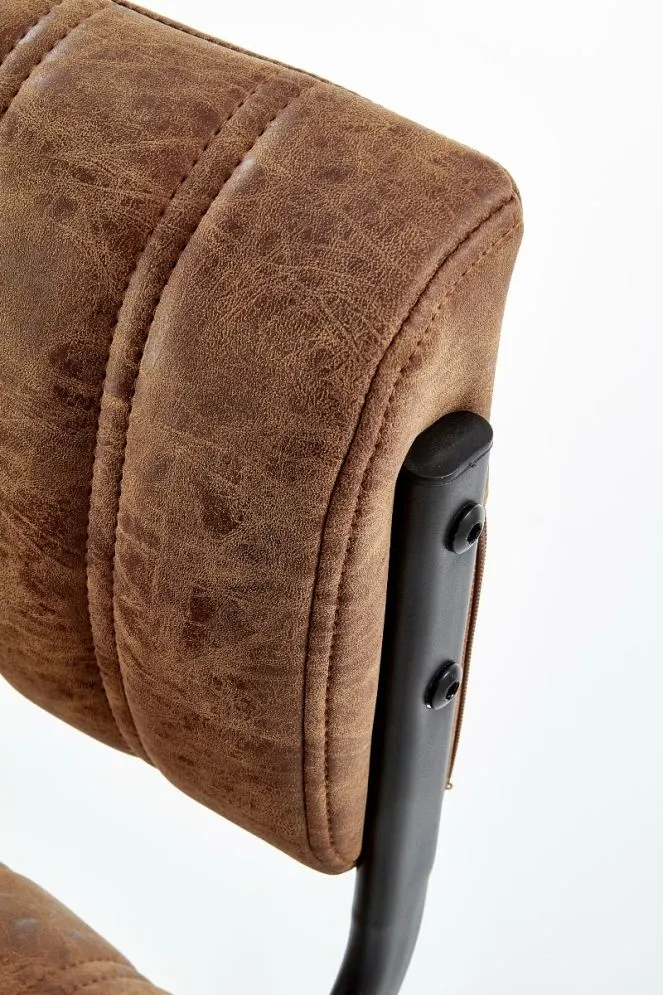 Hoker H-88 brązowy na jednej nodze z okrągłą podstawą | MIRAT. w stylu LOFT, VINTAGE kolekcja