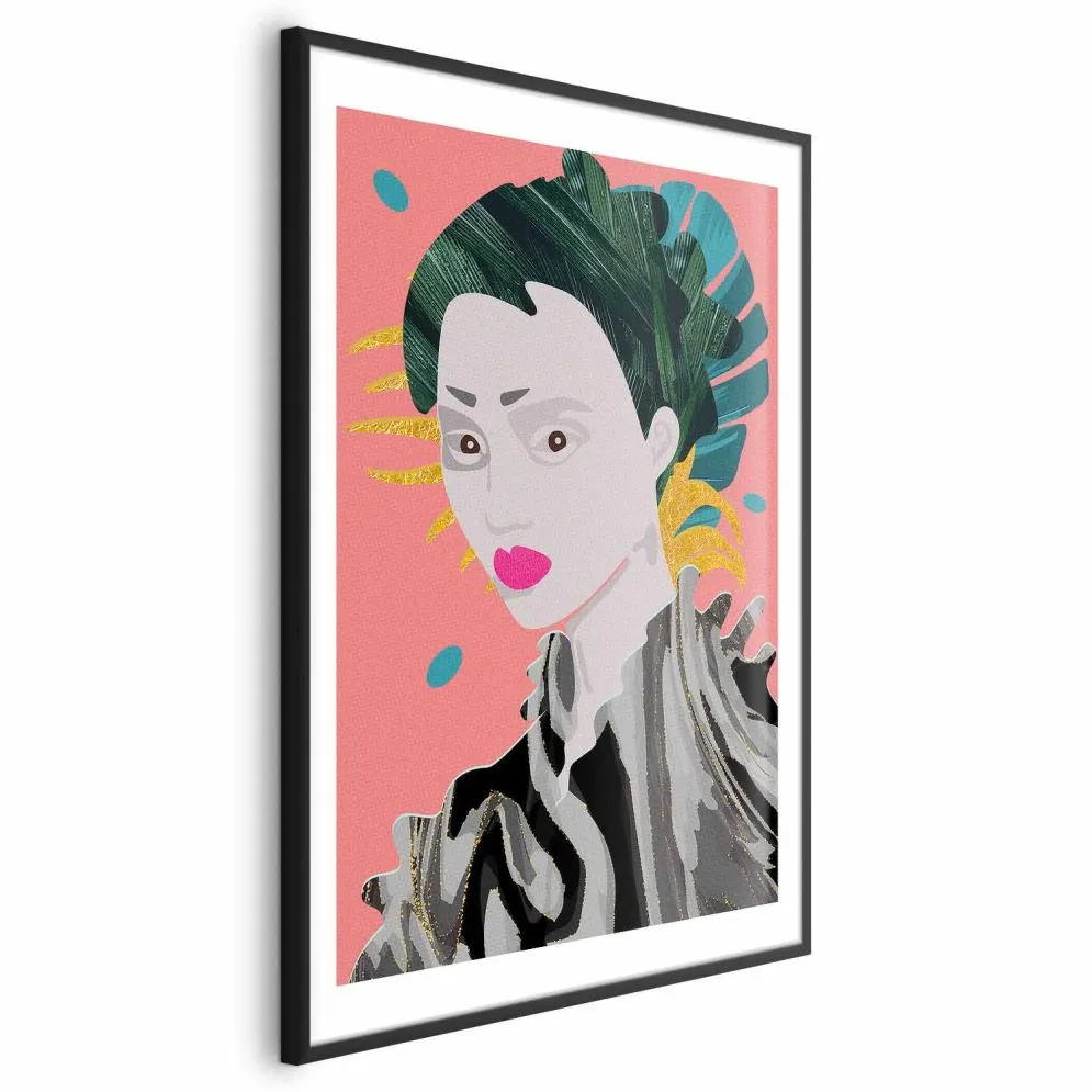 Plakat Azjatycki styl 40x60cm z ramą czarną z marginesem | MIRAT.  kolekcja h-A-0108-ao-a