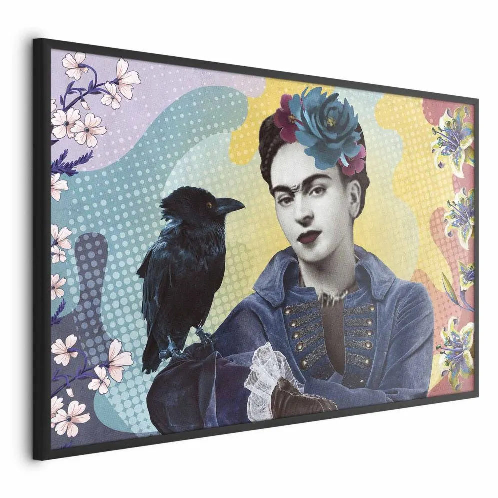 Plakat Totemiczna Frida 30x21 cm z ramą czarną bez marginesu | MIRAT.
