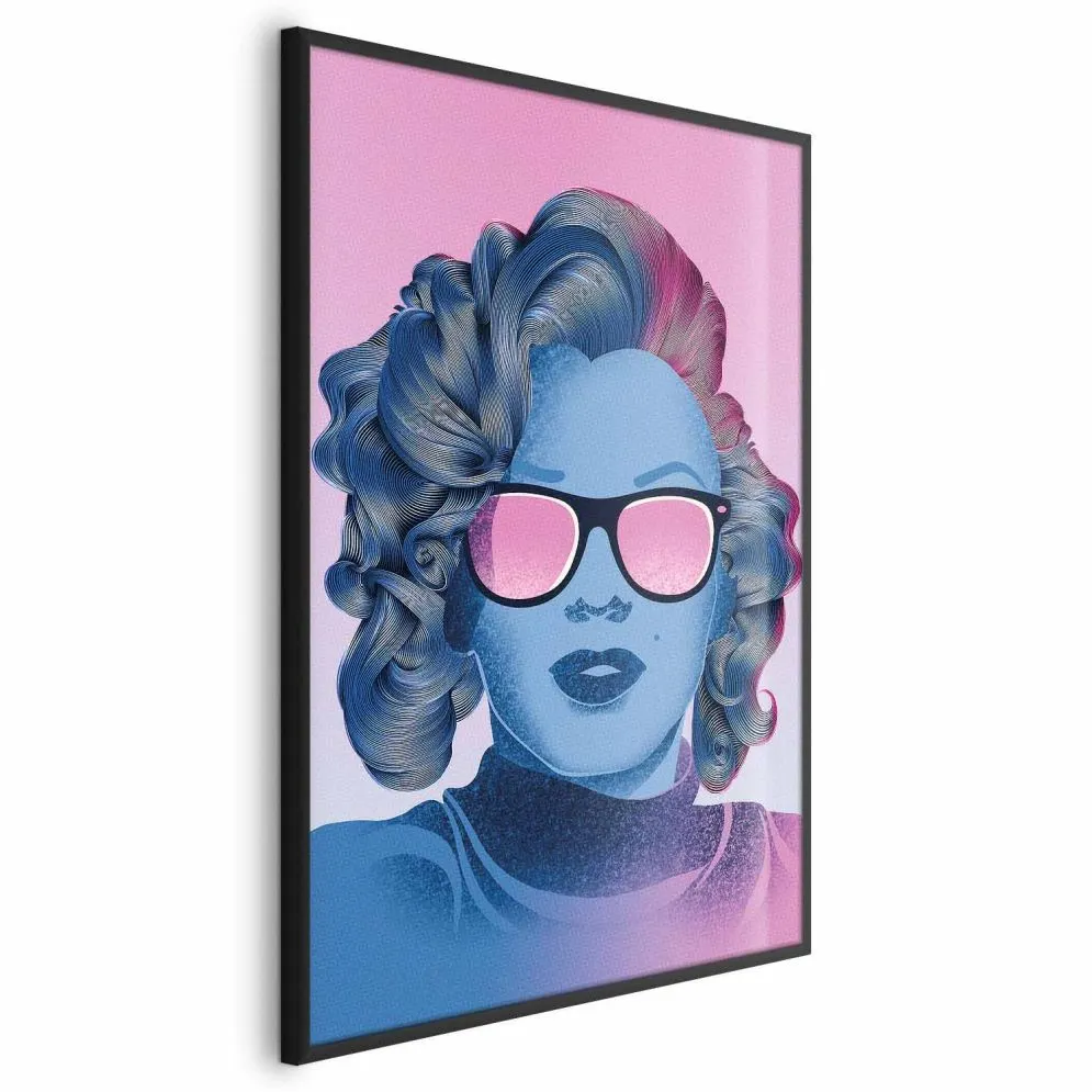 Plakat Norma Jeane 40x60 cm z ramą czarną bez marginesu | MIRAT.