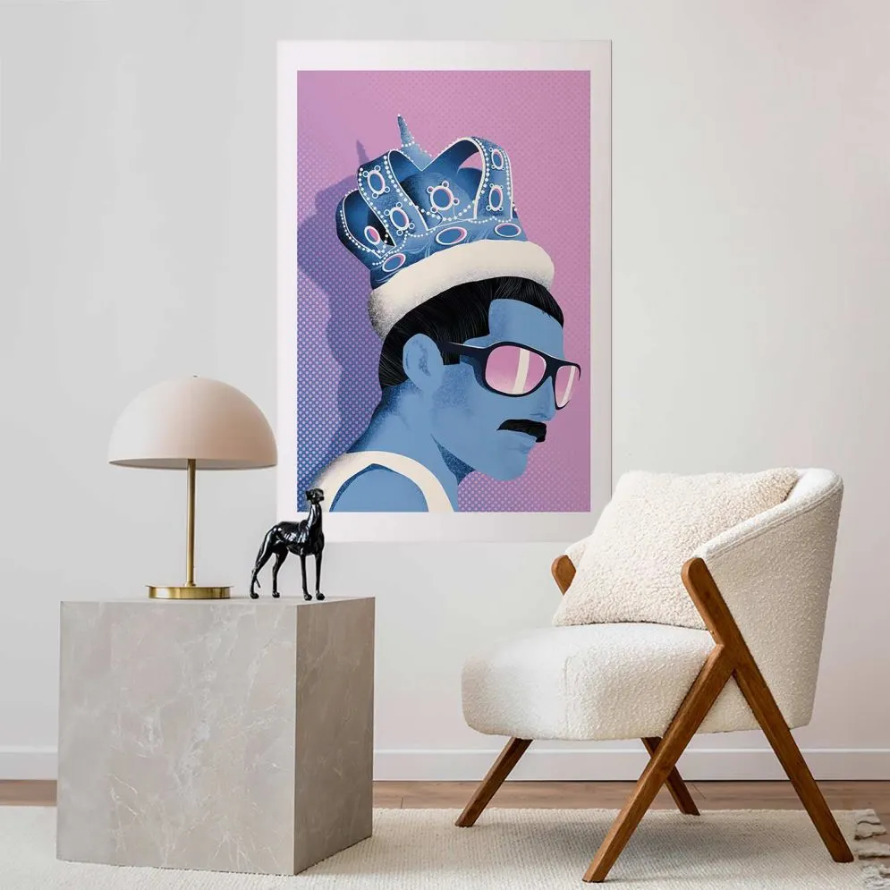 Plakat Freddie 40x60 cm bez ramy z marginesem | MIRAT.