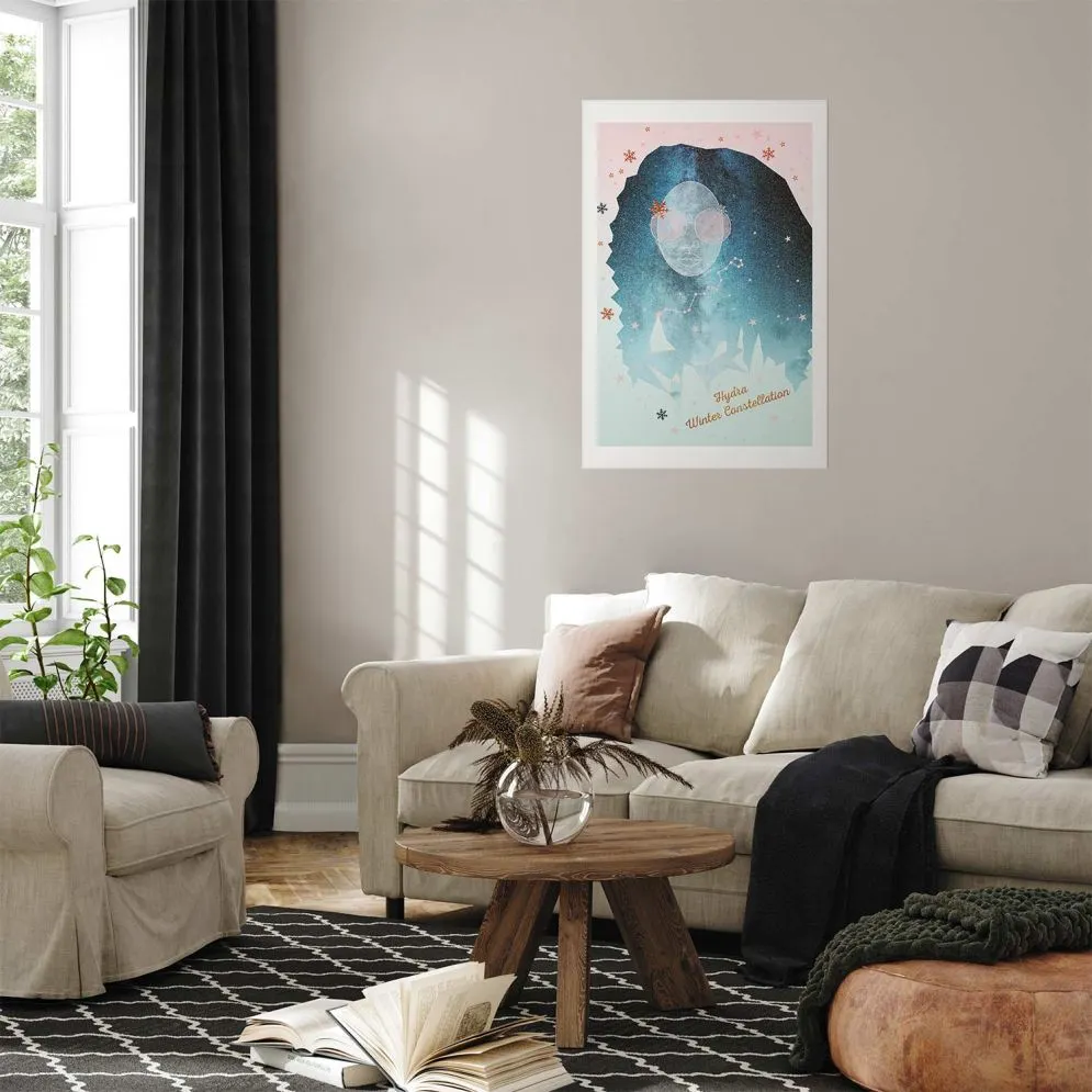 Plakat Winter Constellation 40x60 cm bez ramy z marginesem | MIRAT.
