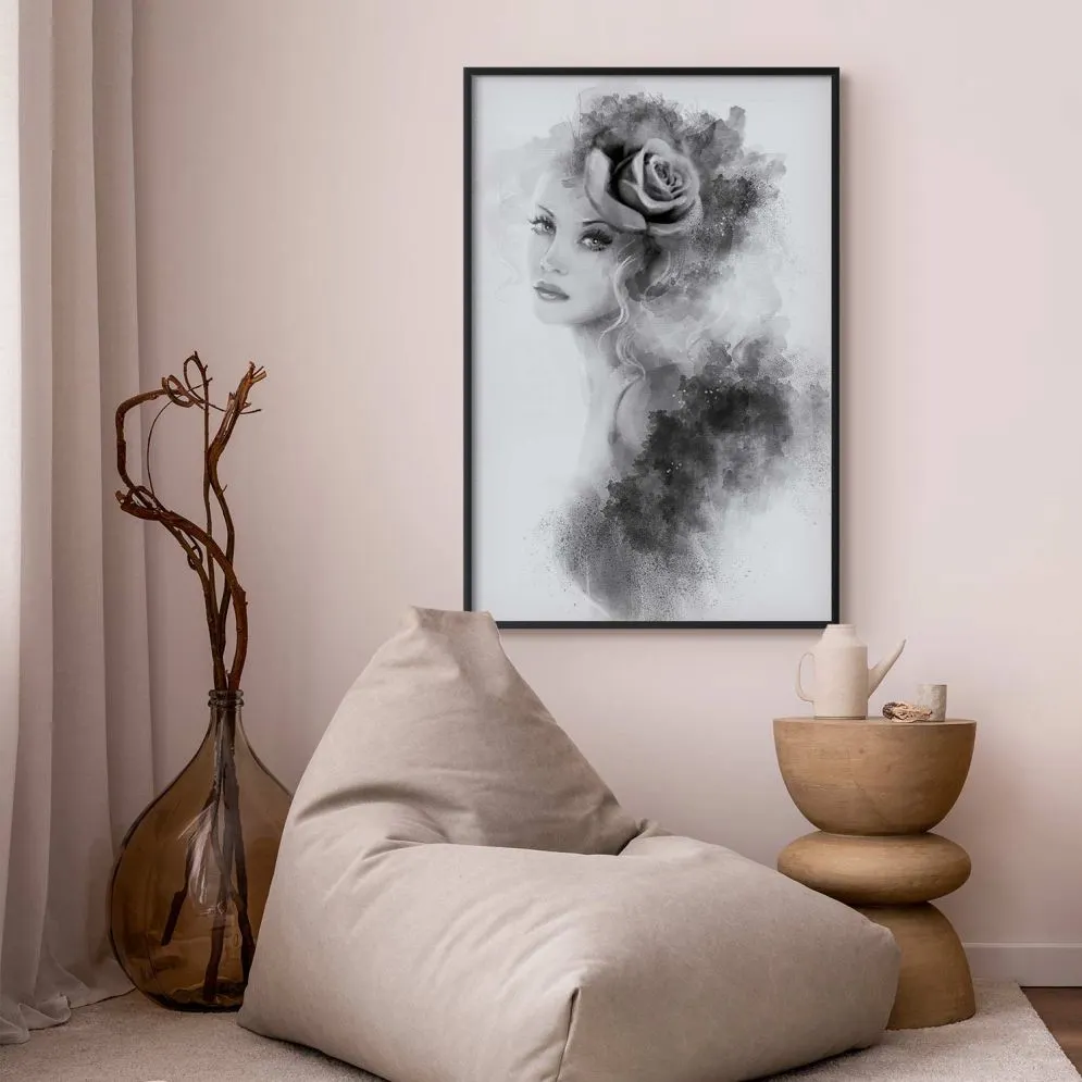 Plakat Artgeist Akwarelowy portret 21 x 30 cm 1 szt z ramą czarną bez marginesu | MIRAT.  kolekcja h-B-0107-ao-a