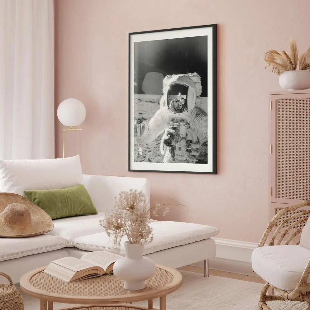 Plakat Zawód kosmonauta 60x90 cm z ramą czarną z marginesem | MIRAT.