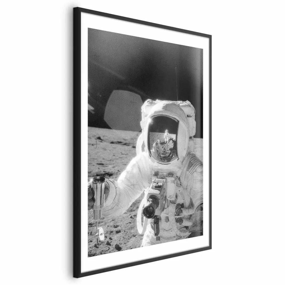 Plakat Zawód kosmonauta 60x90 cm z ramą czarną z marginesem | MIRAT.