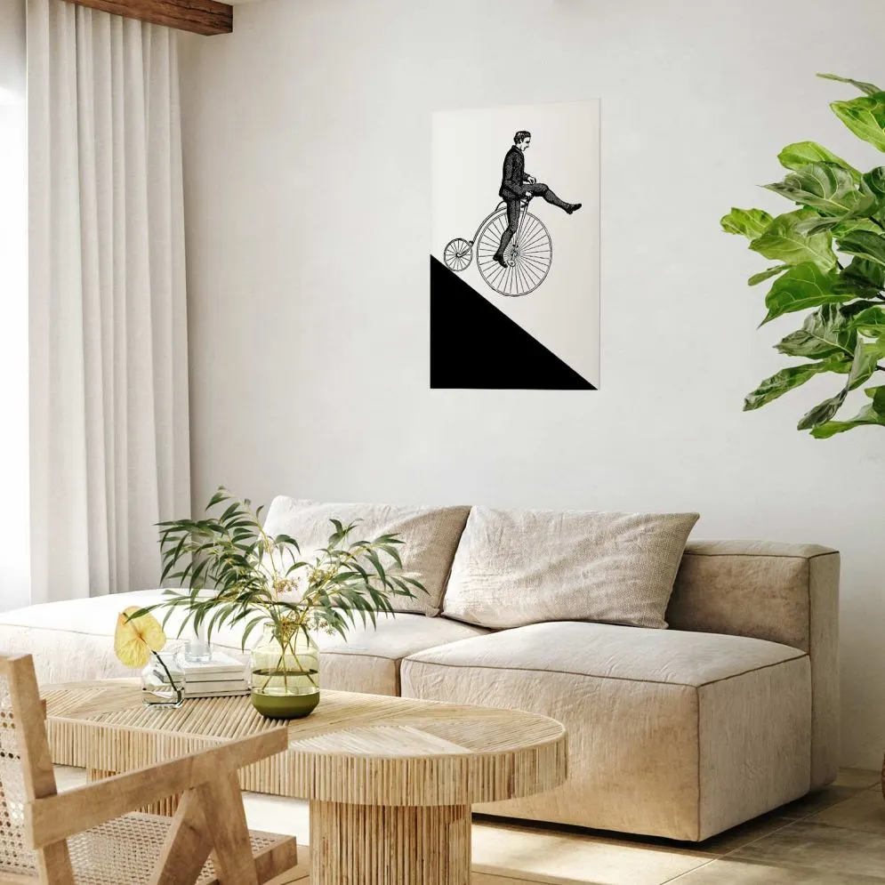 Plakat Cyklista 60x90 cm bez ramy bez marginesu | MIRAT.