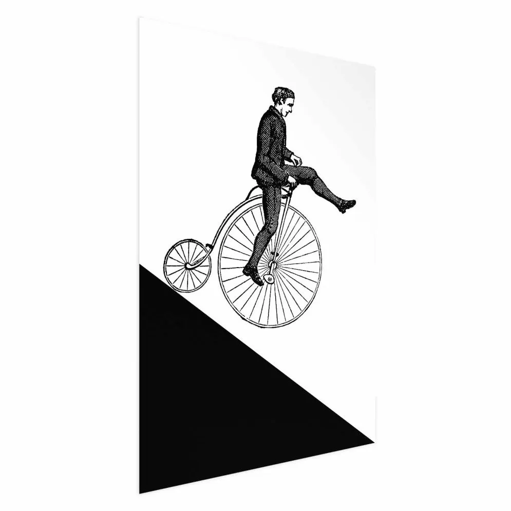 Plakat Cyklista 60x90 cm bez ramy bez marginesu | MIRAT.
