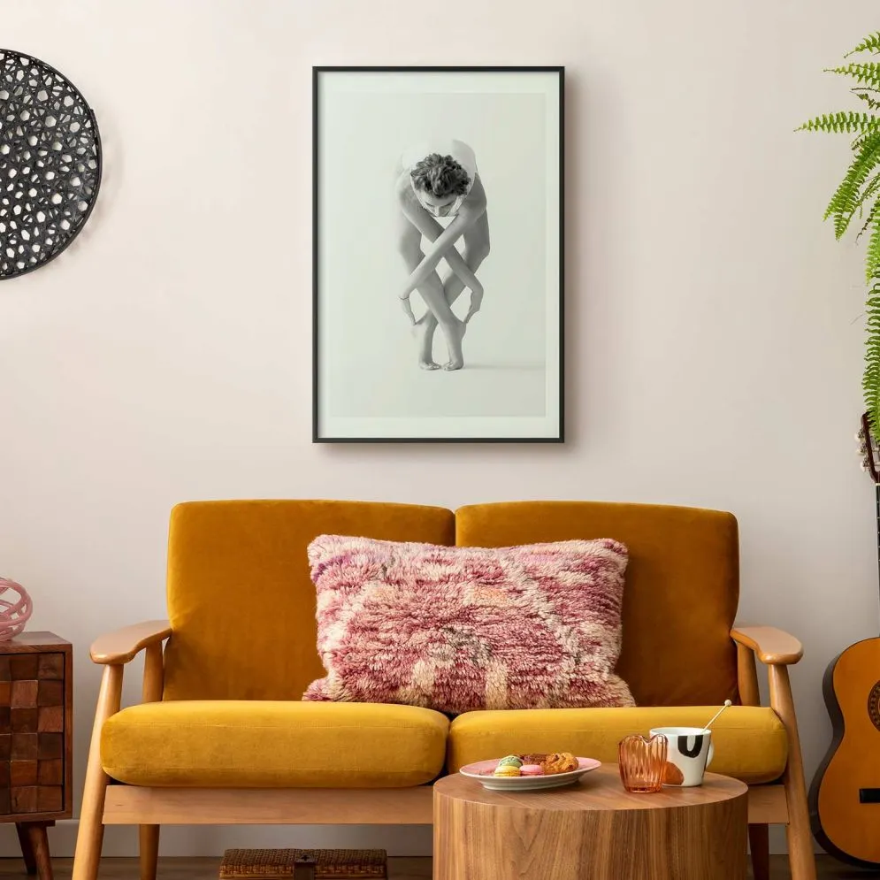 Plakat Balet 21x30 cm z ramą czarną z marginesem | MIRAT.