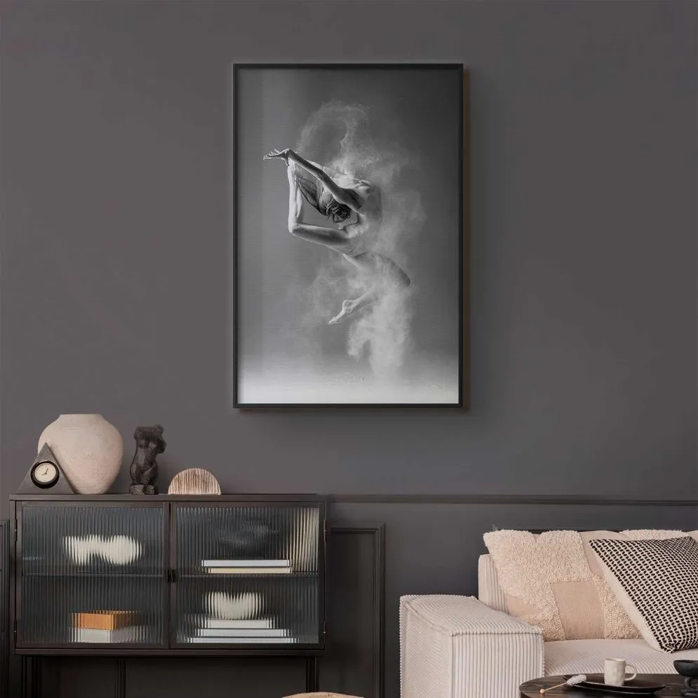Plakat Baletnica 60x90 cm z ramą czarną bez marginesu | MIRAT.
