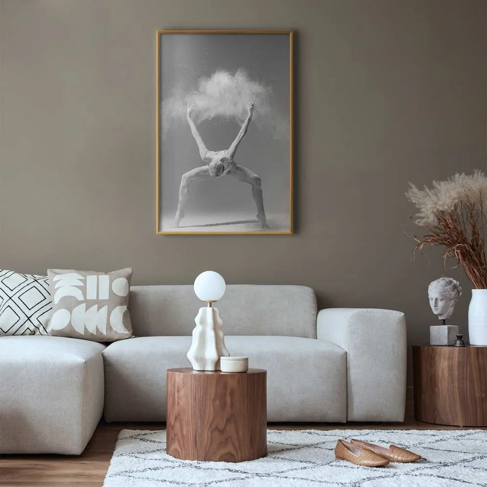 Plakat Niesamowita poza 21x30 cm z ramą złotą bez marginesu | MIRAT.