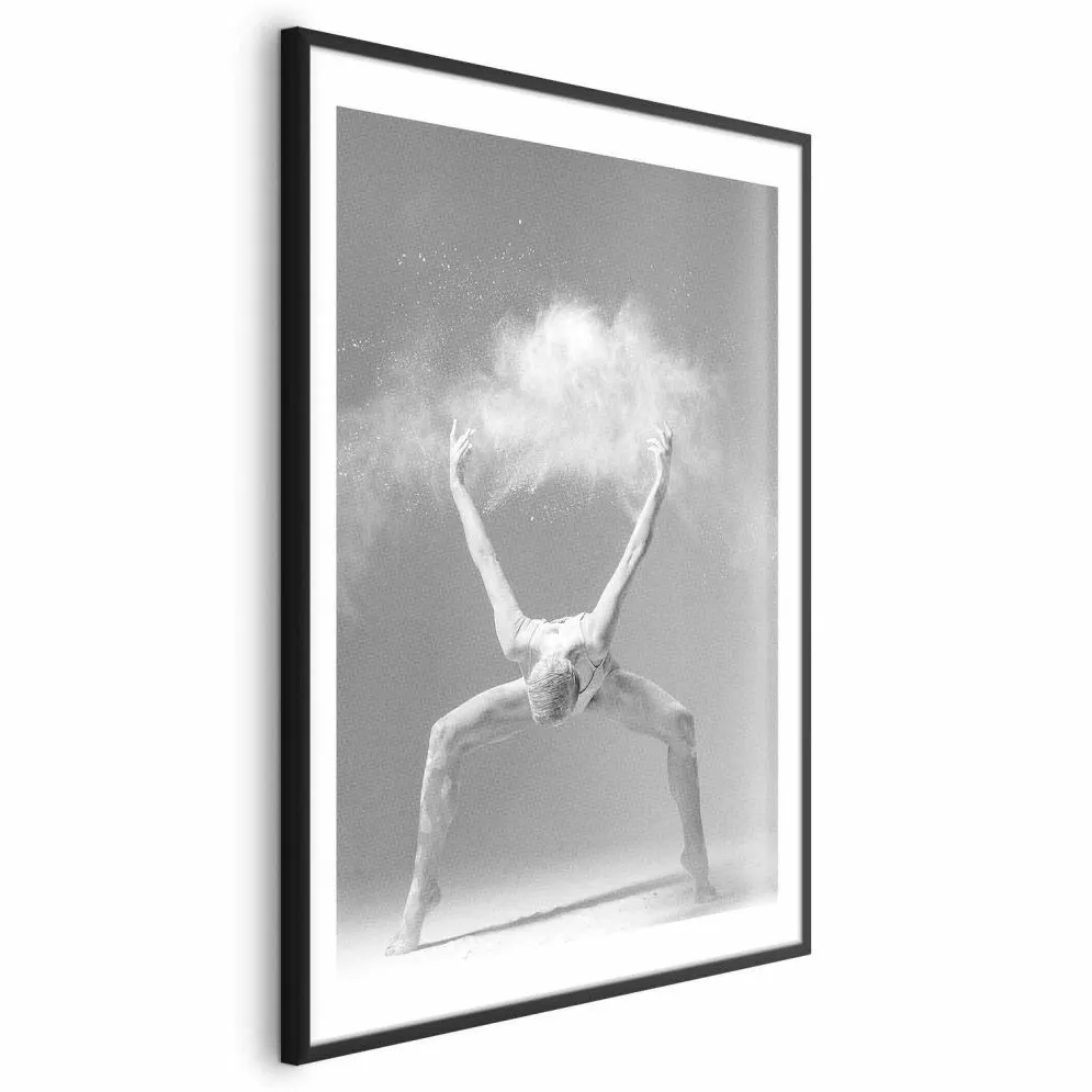 Plakat Niesamowita poza 21x30 cm z ramą czarną z marginesem | MIRAT.