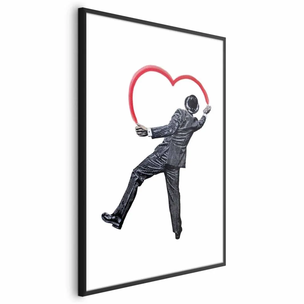 Plakat Elegancki graficiarz 29,7x42 cm z ramą czarną z marginesem | MIRAT.