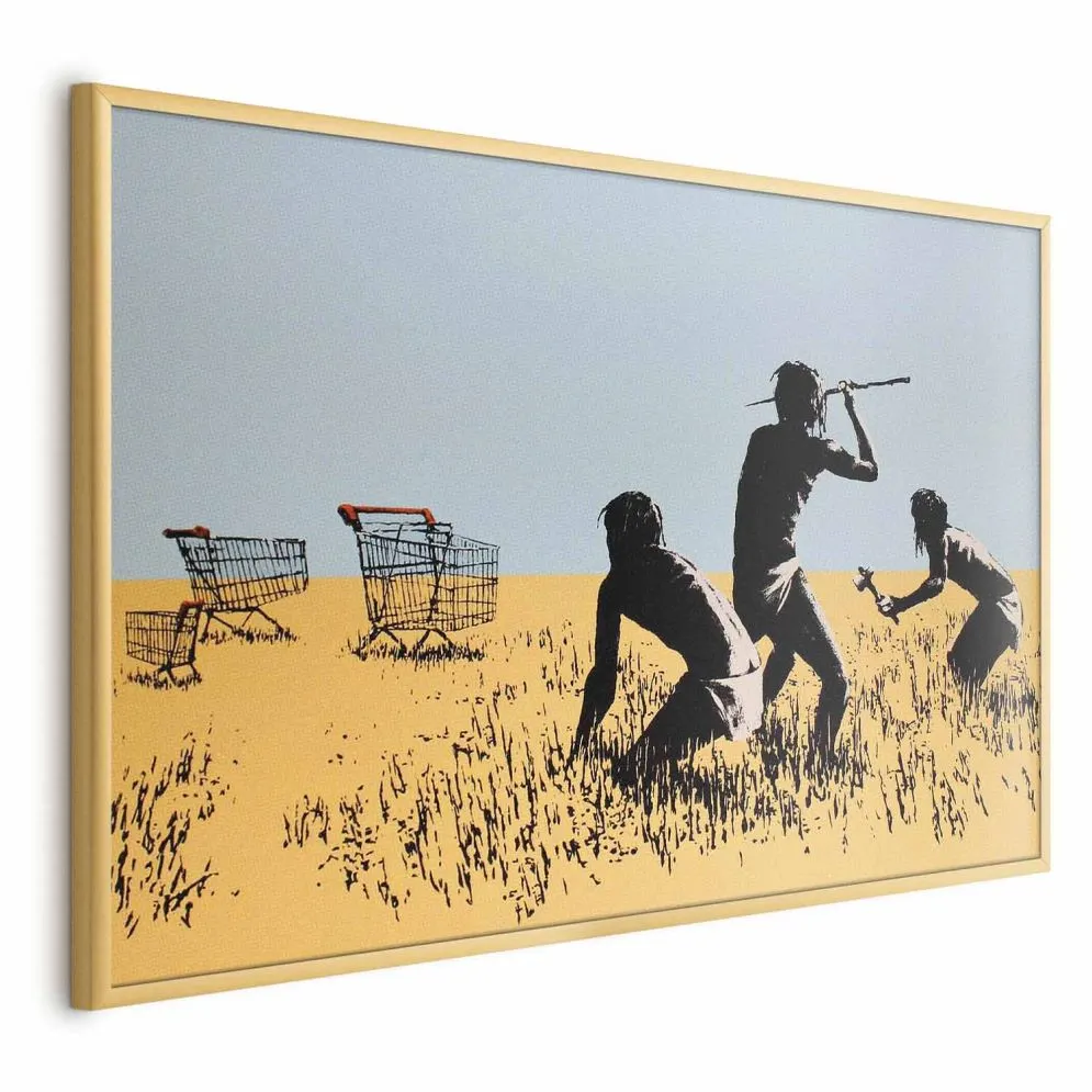 Plakat Łowcy promocji 90x60 cm z ramą złotą bez marginesu | MIRAT.