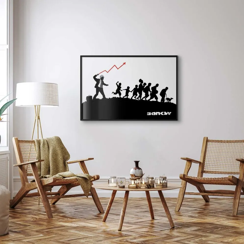 Plakat Wyścig 60x40 cm z ramą czarną bez marginesu | MIRAT.