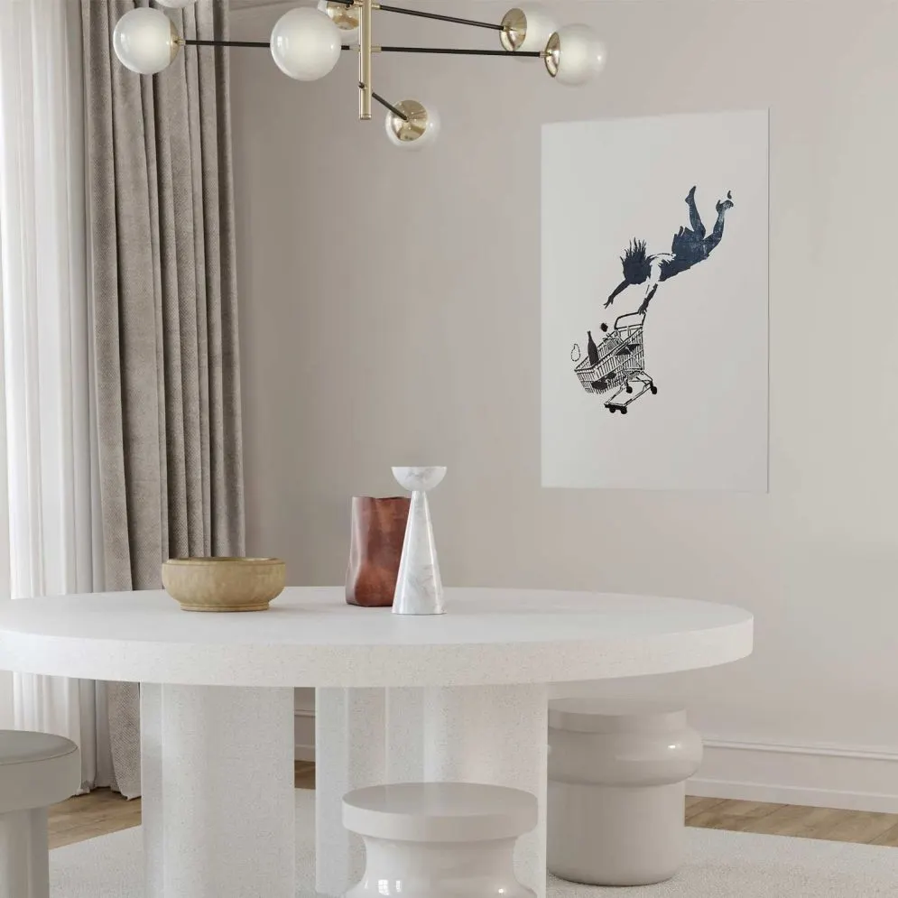 Plakat Szał zakupów 40x60 cm bez ramy z marginesem | MIRAT.