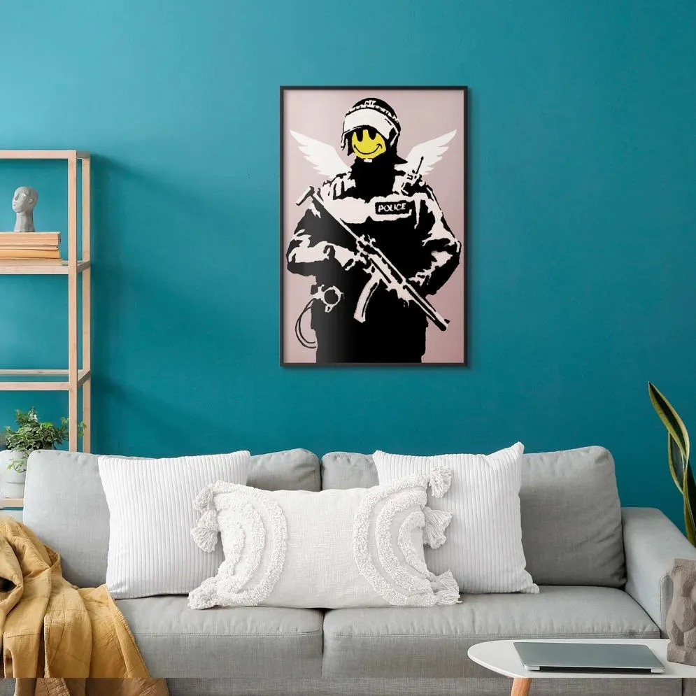 Plakat Policjant 29,7x42 cm z ramą czarną bez marginesu | MIRAT.
