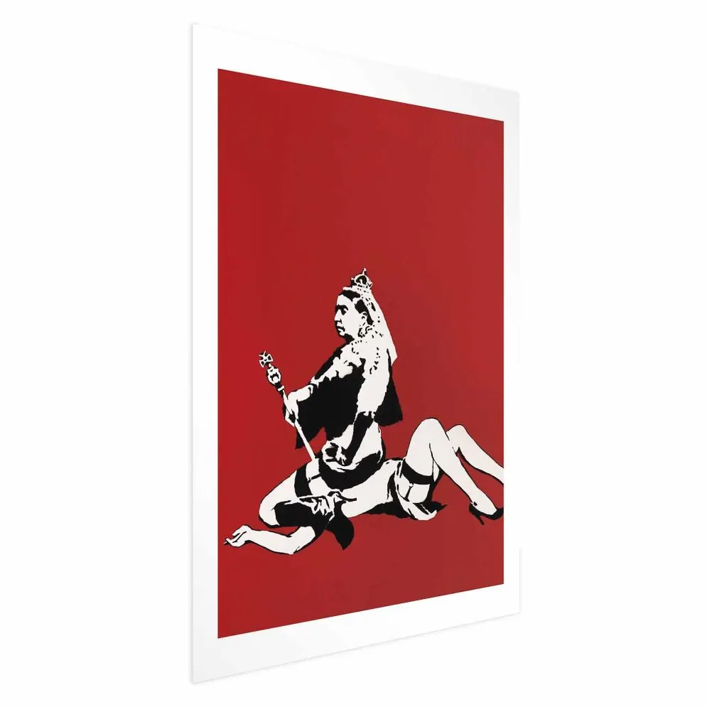 Plakat Banksy: Queen Victoria 60x90 cm bez ramy z marginesem | MIRAT.