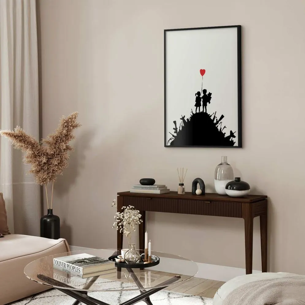 Plakat Pole bitwy 60x90 cm z ramą czarną bez marginesu | MIRAT.