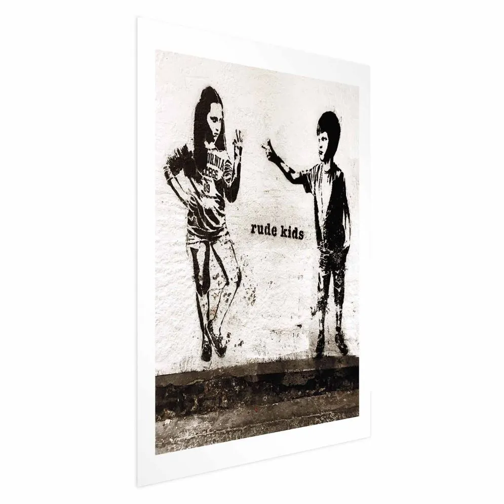 Plakat Niegrzeczne dzieci 21x30 cm bez ramy z marginesem | MIRAT.