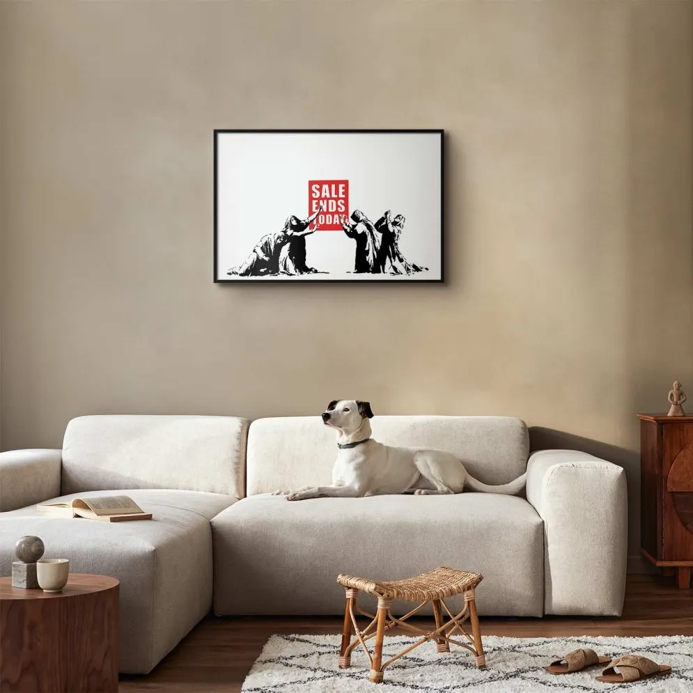 Plakat Wyprzedaż 30x21 cm z ramą czarną bez marginesu | MIRAT.