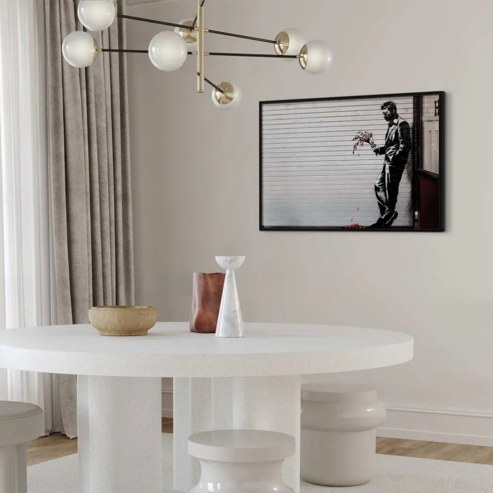 Plakat Zakochany 60x40 cm z ramą czarną bez marginesu | MIRAT.