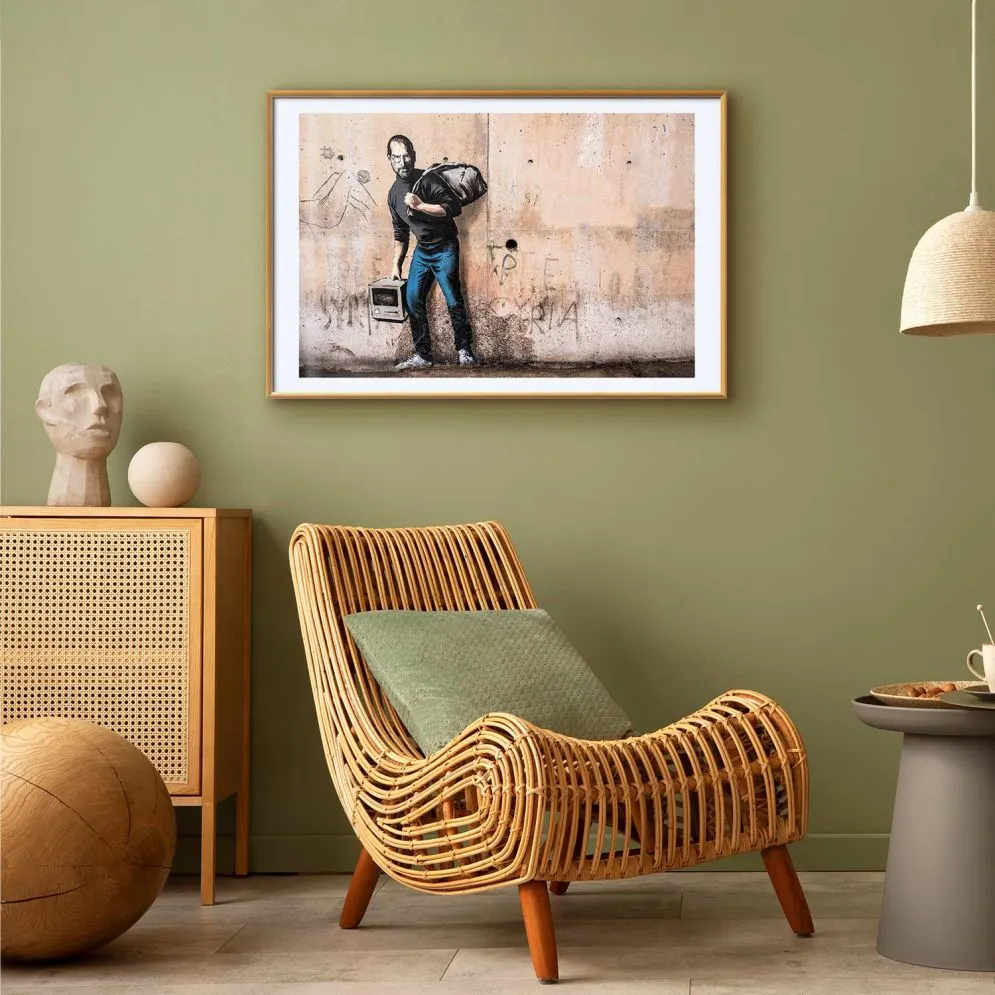 Plakat Steve 60x40 cm z ramą złotą z marginesem | MIRAT.