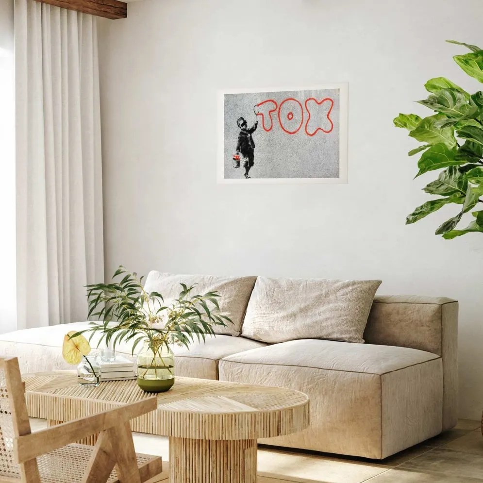 Plakat Toksyczny 30x21 cm bez ramy z marginesem | MIRAT.