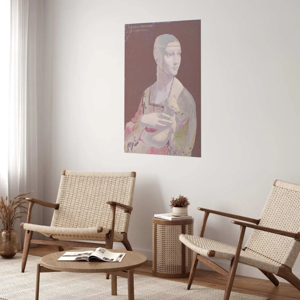 Plakat Pastelowa dama 29,7x42 cm bez ramy bez marginesu | MIRAT.