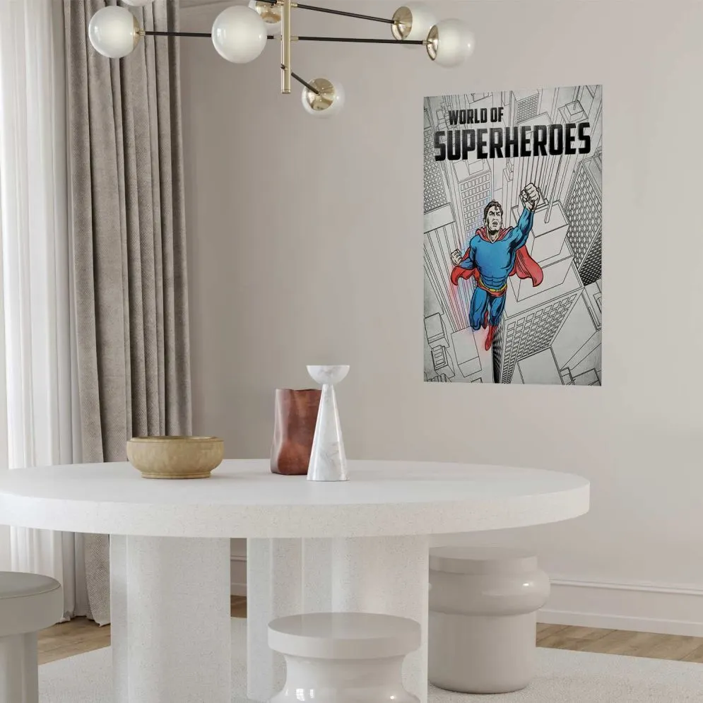 Plakat Superheroes 60x90 cm bez ramy bez marginesu | MIRAT.