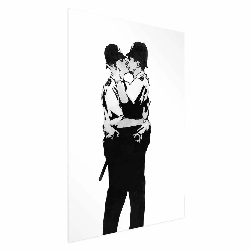 Plakat Kissing Coppers 60x90 cm bez ramy bez marginesu | MIRAT.