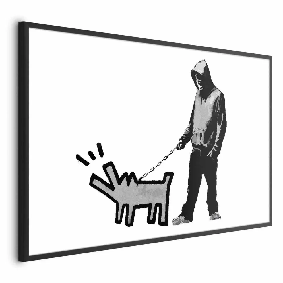 Plakat Dog Art 42x29,7 cm z ramą czarną bez marginesu | MIRAT.