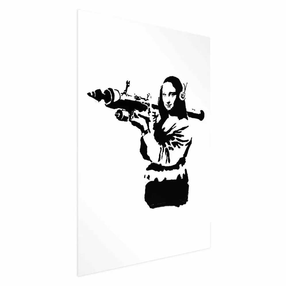 Plakat Banksy Mona Lisa 60x90 cm bez ramy bez marginesu | MIRAT.