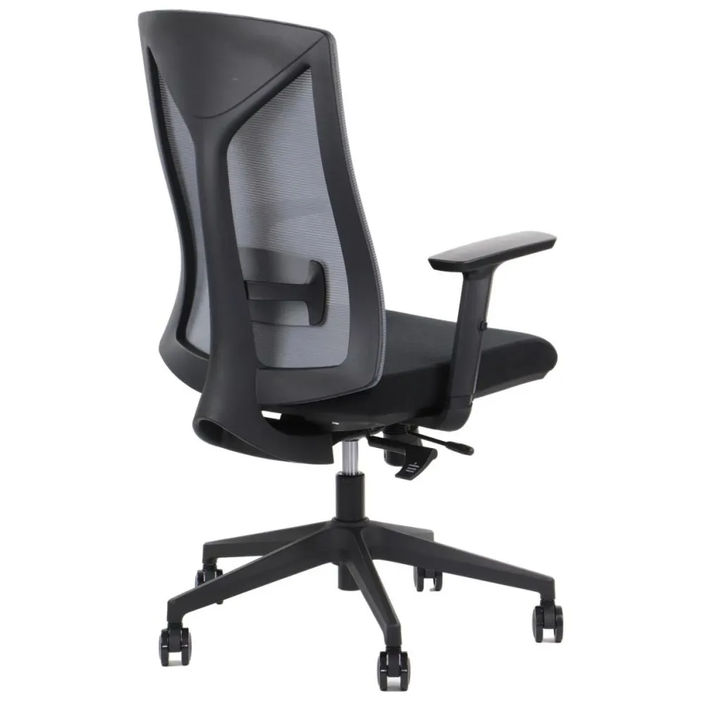 Fotel biurowy HAGER szary/czarny do komputera I sklep meblowy MIRAT.