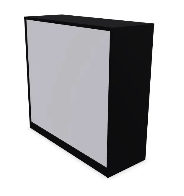 Szafka biurowa przesuwna EASY SPACE CABINET S 3-OH 120cm czarna zamykana I sklep meblowy MIRAT.