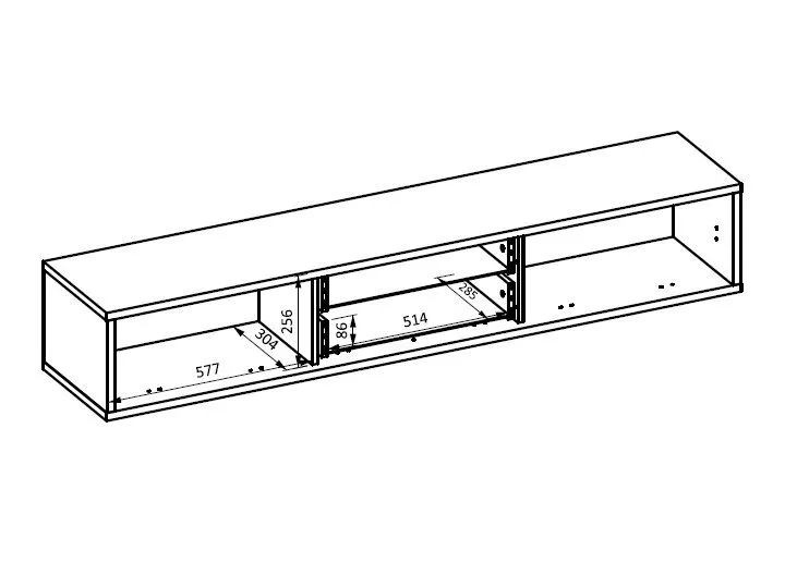Szafka RTV FRIDA 2K2S 180cm dąb olejowany stojąca I sklep meblowy MIRAT. styl SKANDYNAWSKI