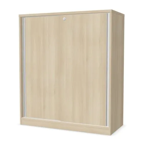 Szafka biurowa przesuwna EASY SPACE CABINET S 3-OH 100cm akacjowa zamykana I sklep meblowy MIRAT.