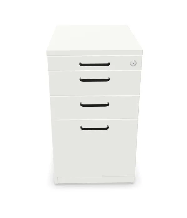 Kontenerek biurowy EASY SPACE 3D PB 43cm biały z zamkiem I sklep meblowy MIRAT.