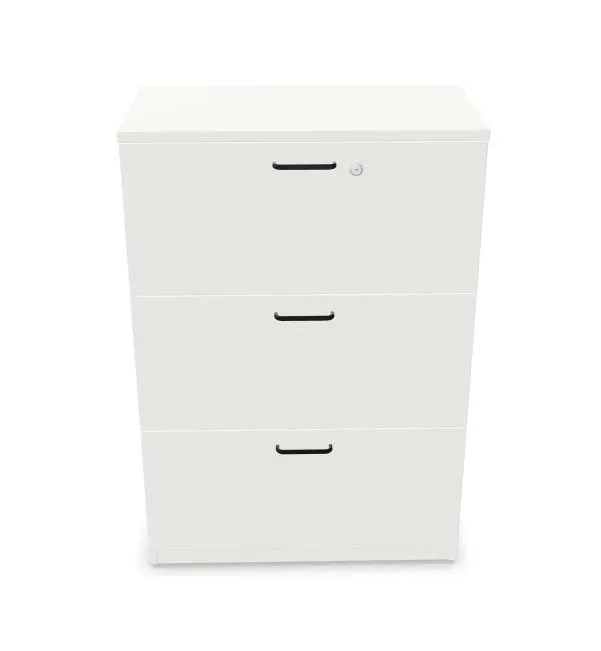 Komoda biurowa EASY SPACE CABINET 3D 80cm biała zamykana I sklep meblowy MIRAT.