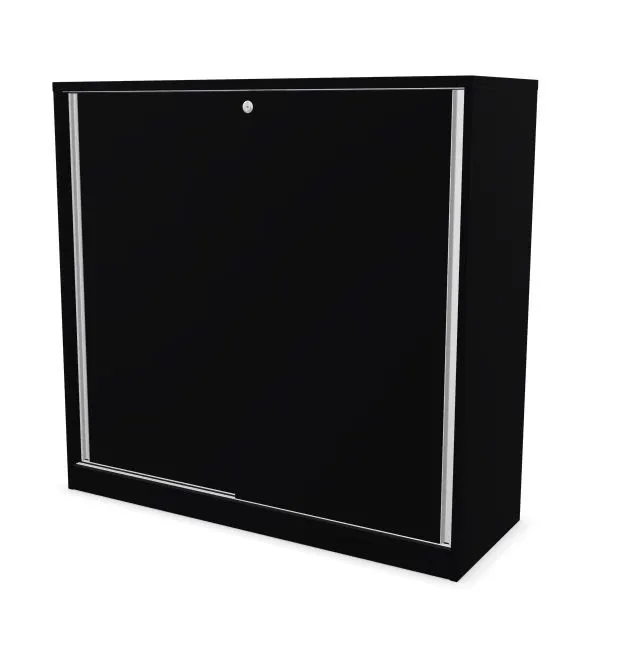 Szafka biurowa przesuwna EASY SPACE CABINET S 3-OH 120cm czarna zamykana I sklep meblowy MIRAT.