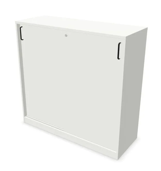 Szafka biurowa przesuwna EASY SPACE CABINET S 3-OH 120cm biała zamykana I sklep meblowy MIRAT.