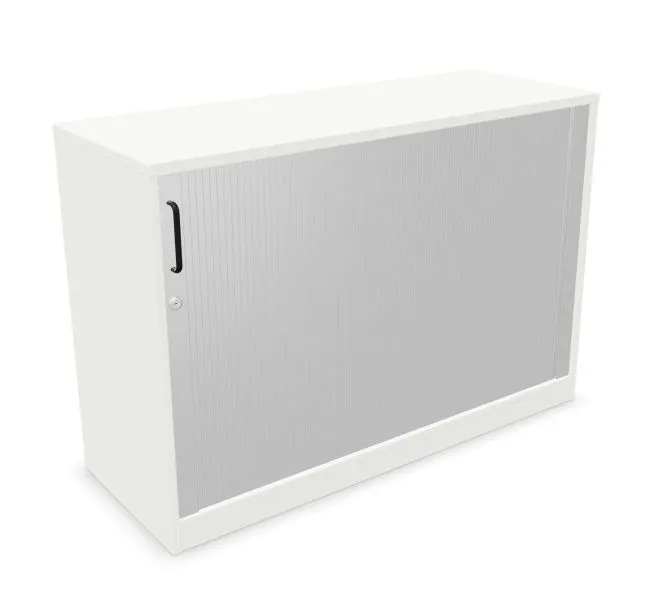 Szafka biurowa żaluzjowa EASY SPACE CABINET HRT 2-OH 120cm biała zamykana I sklep meblowy MIRAT.