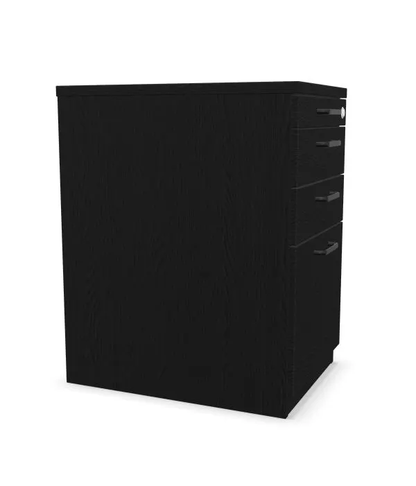 Kontenerek biurowy EASY SPACE 3D PB 43cm czarny grafitowy I sklep meblowy MIRAT.