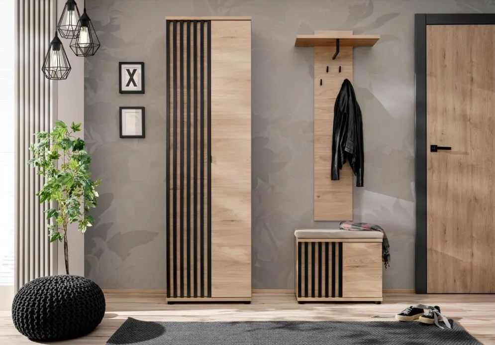 Wieszak do przedpokoju PEDRO hickory jackson panel I sklep meblowy MIRAT. kolekcja PEDRO