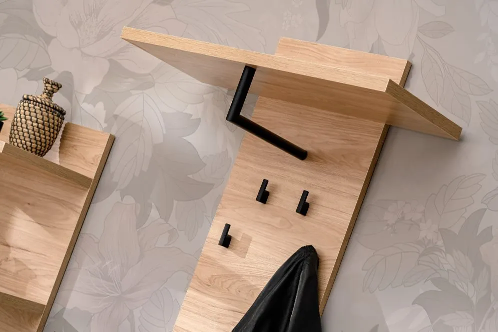 Wieszak do przedpokoju PEDRO hickory jackson panel I sklep meblowy MIRAT. kolekcja PEDRO