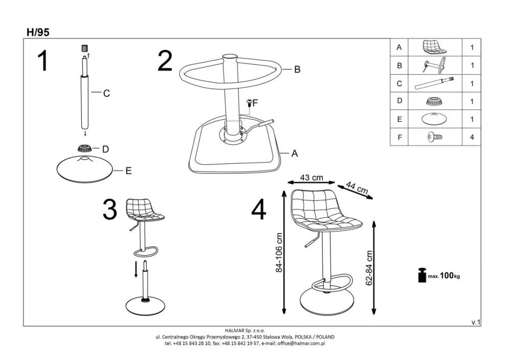 Hoker H-95 ciemno zielony z pikowanym oparciem | MIRAT. w stylu GLAMOUR kolekcja