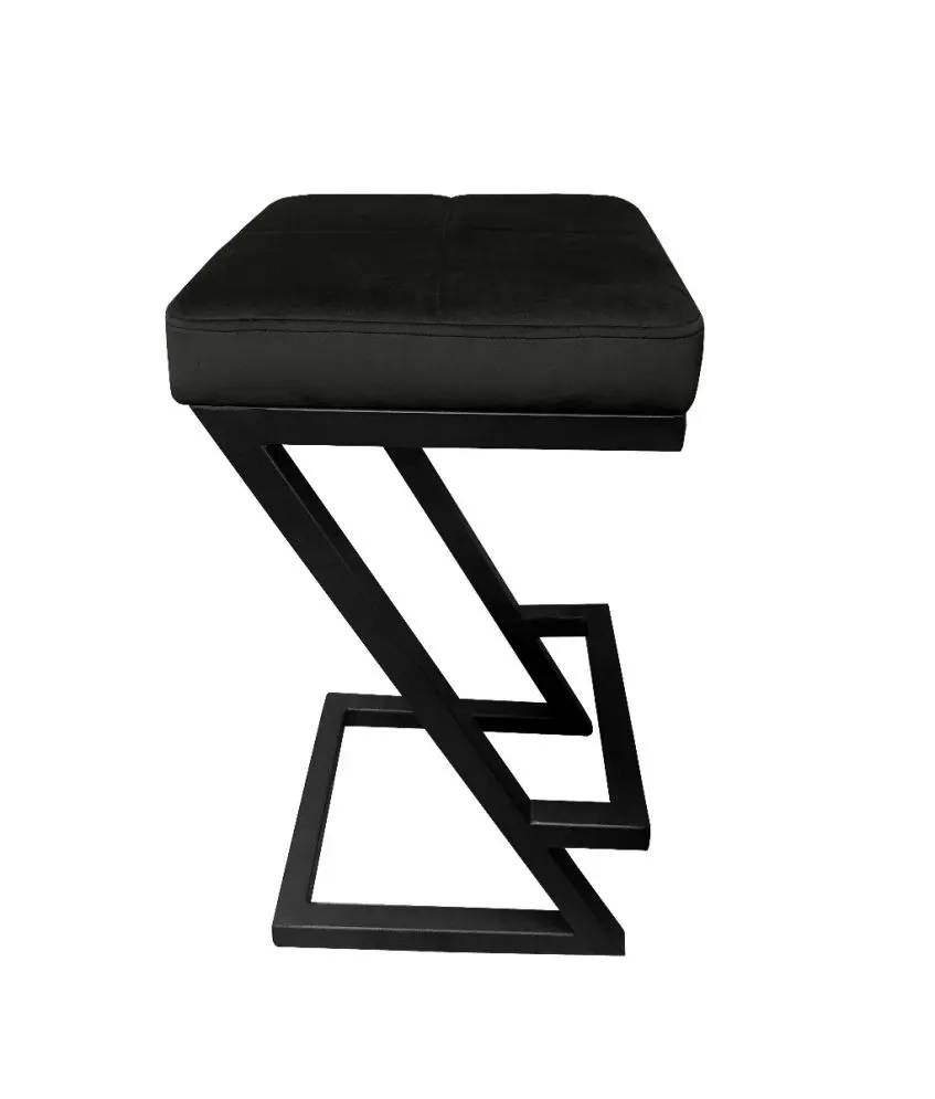 Hoker ZAZU VELVET czarny w stylu loft | MIRAT. w stylu LOFT kolekcja