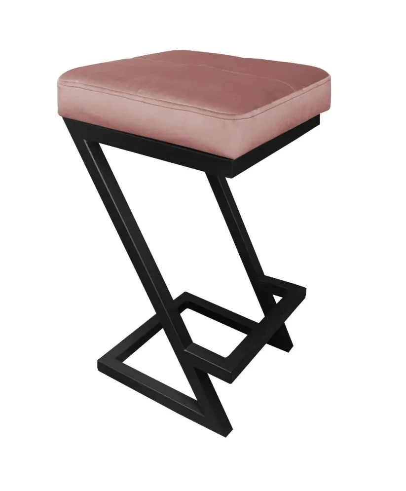 Hoker ZAZU VELVET różowy do kuchni | MIRAT. w stylu LOFT kolekcja